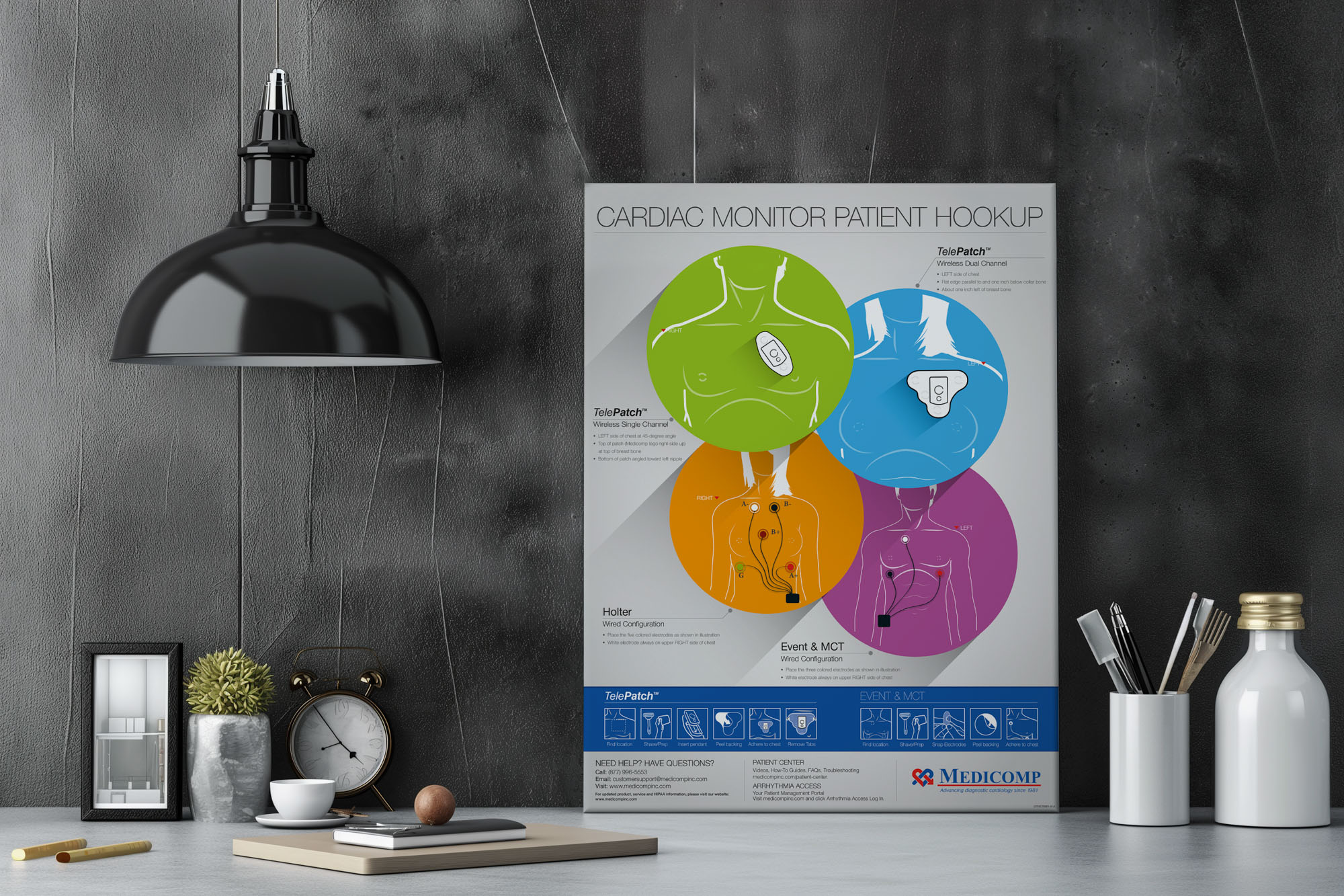 Detailed infographic explaining a pharmaceutical product.