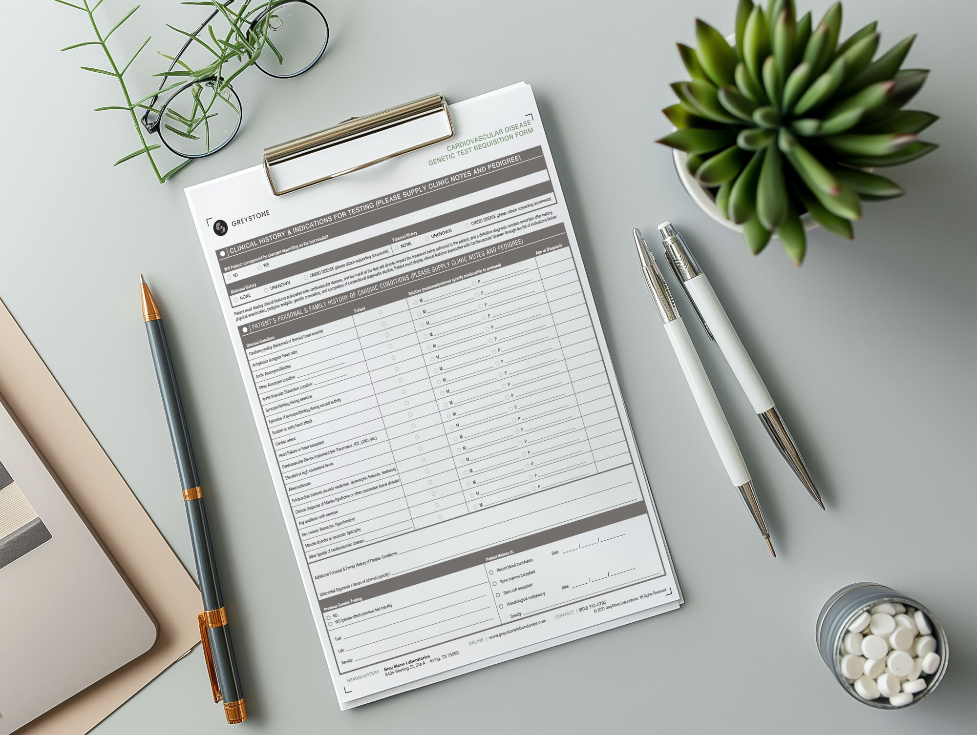 Design of Medical Requisition Forms